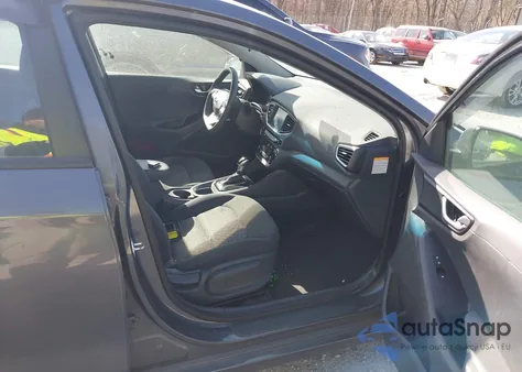 2019 Hyundai Ioniq Hybrid Blue из США, поврежденный, VIN KMHC65LC2KU118766